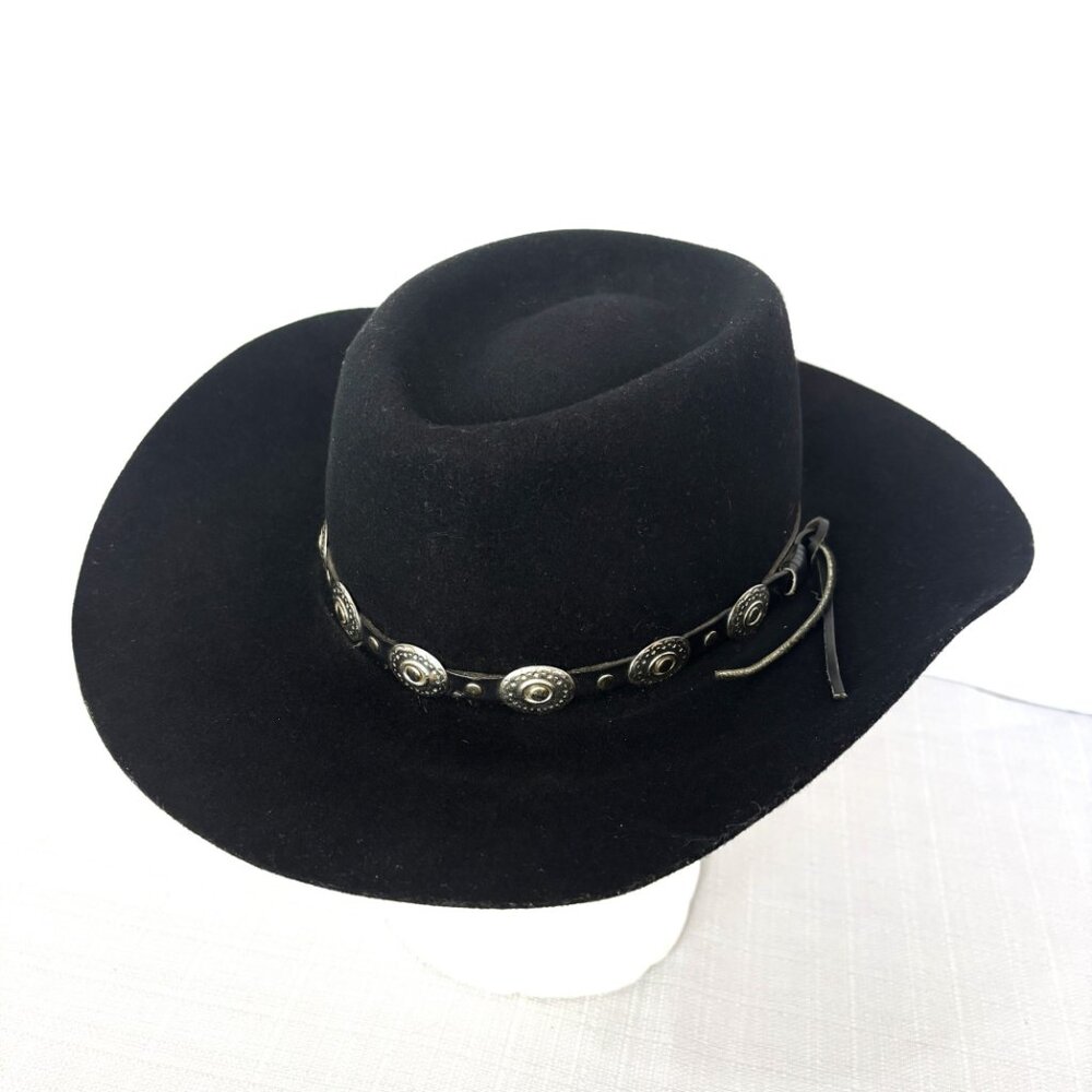 Australian Outback Authentic Western Gambler Cowboy Black Hat